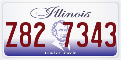 IL license plate Z827343
