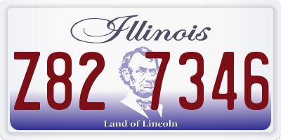 IL license plate Z827346