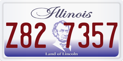IL license plate Z827357