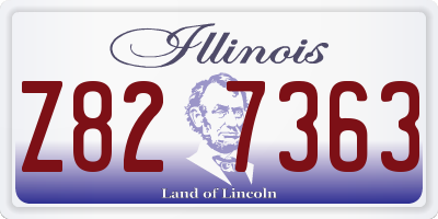 IL license plate Z827363