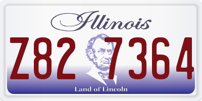 IL license plate Z827364