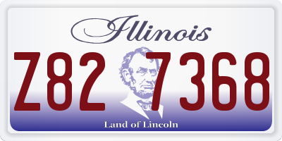 IL license plate Z827368