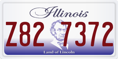 IL license plate Z827372