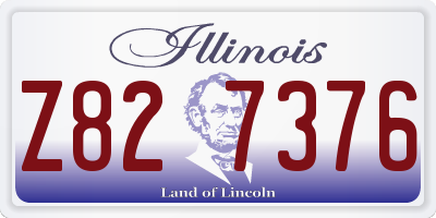 IL license plate Z827376