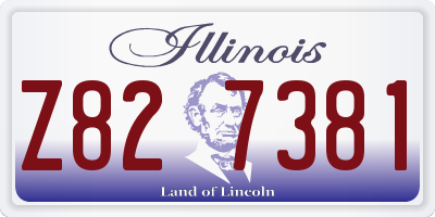 IL license plate Z827381