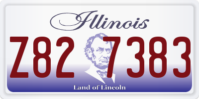 IL license plate Z827383