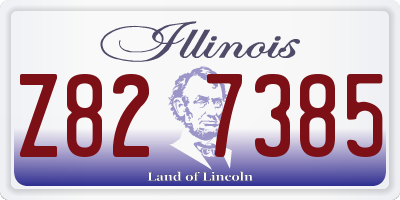 IL license plate Z827385