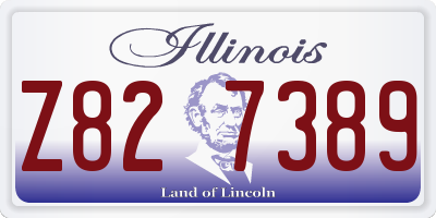 IL license plate Z827389