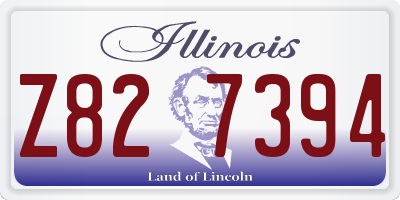 IL license plate Z827394