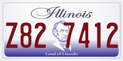 IL license plate Z827412