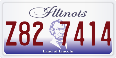 IL license plate Z827414