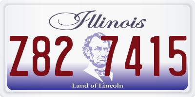 IL license plate Z827415