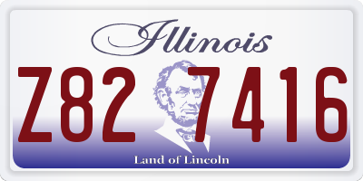 IL license plate Z827416
