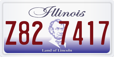 IL license plate Z827417