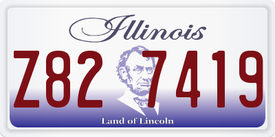 IL license plate Z827419