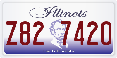 IL license plate Z827420