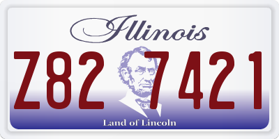 IL license plate Z827421