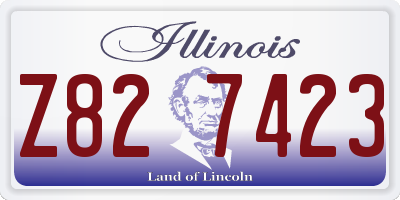 IL license plate Z827423