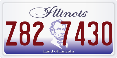 IL license plate Z827430