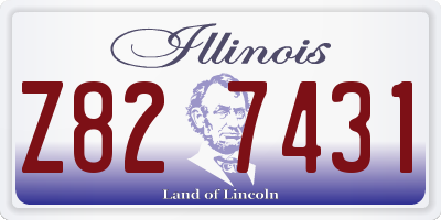 IL license plate Z827431