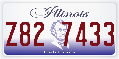 IL license plate Z827433