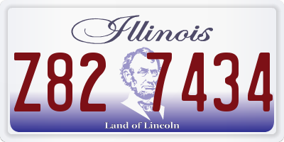IL license plate Z827434