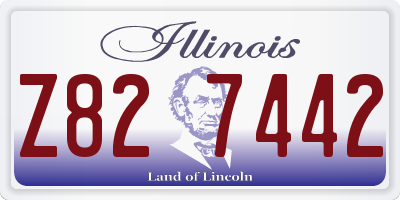 IL license plate Z827442
