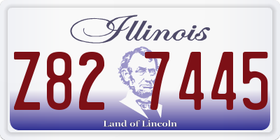 IL license plate Z827445