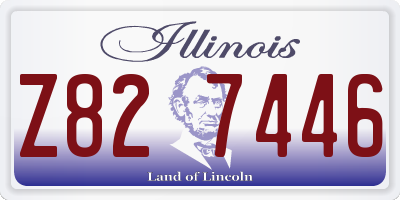 IL license plate Z827446