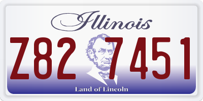 IL license plate Z827451