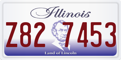 IL license plate Z827453
