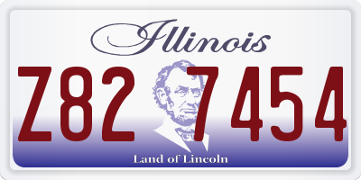 IL license plate Z827454