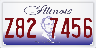 IL license plate Z827456