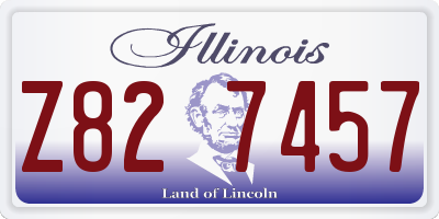 IL license plate Z827457