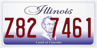 IL license plate Z827461
