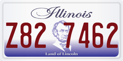 IL license plate Z827462
