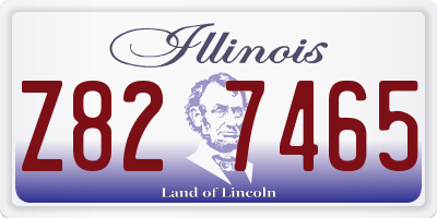 IL license plate Z827465