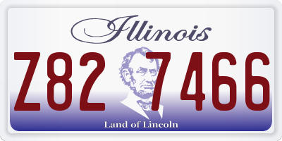 IL license plate Z827466