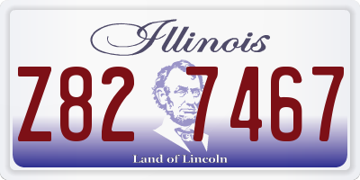 IL license plate Z827467