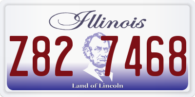 IL license plate Z827468