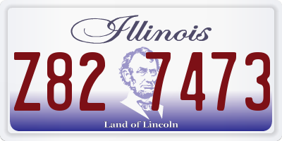 IL license plate Z827473