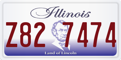 IL license plate Z827474