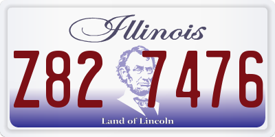 IL license plate Z827476