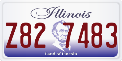 IL license plate Z827483