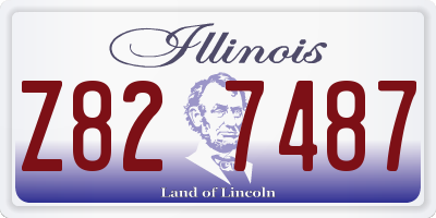 IL license plate Z827487