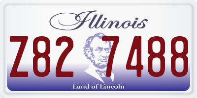 IL license plate Z827488