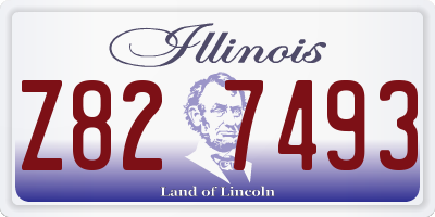 IL license plate Z827493