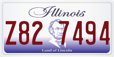 IL license plate Z827494
