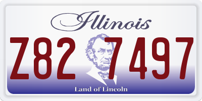 IL license plate Z827497