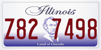 IL license plate Z827498